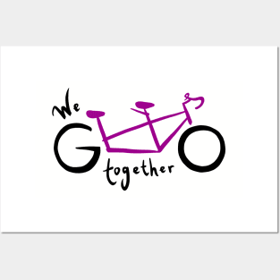 We go together - fuchsia Posters and Art